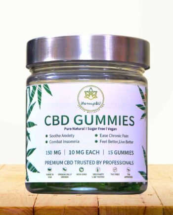 HEMP&U CBD Gummies - Green Apple 150 mg, 15 Gummies