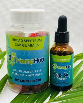 Hemp Hub Broad Spectrum CBD Oil + Gummies Combo Offer