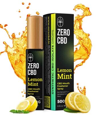 Zero CBD Mouth Freshener, Lemon Mint (250-500mg) (10ml)