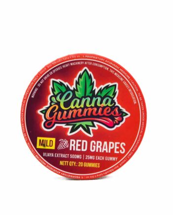Cannagummies 500mg-1200mg Cannabis Infused (1:1) & Red Grapes Gummies (20 pcs)