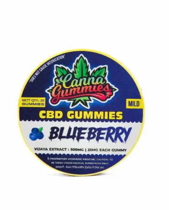 Cannagummies 500mg-1200mg CBD Blueberry Gummies (20 pcs)